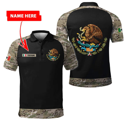 Mexico Coat Of Arms no02 Personalized Name 3D Unisex Shirts