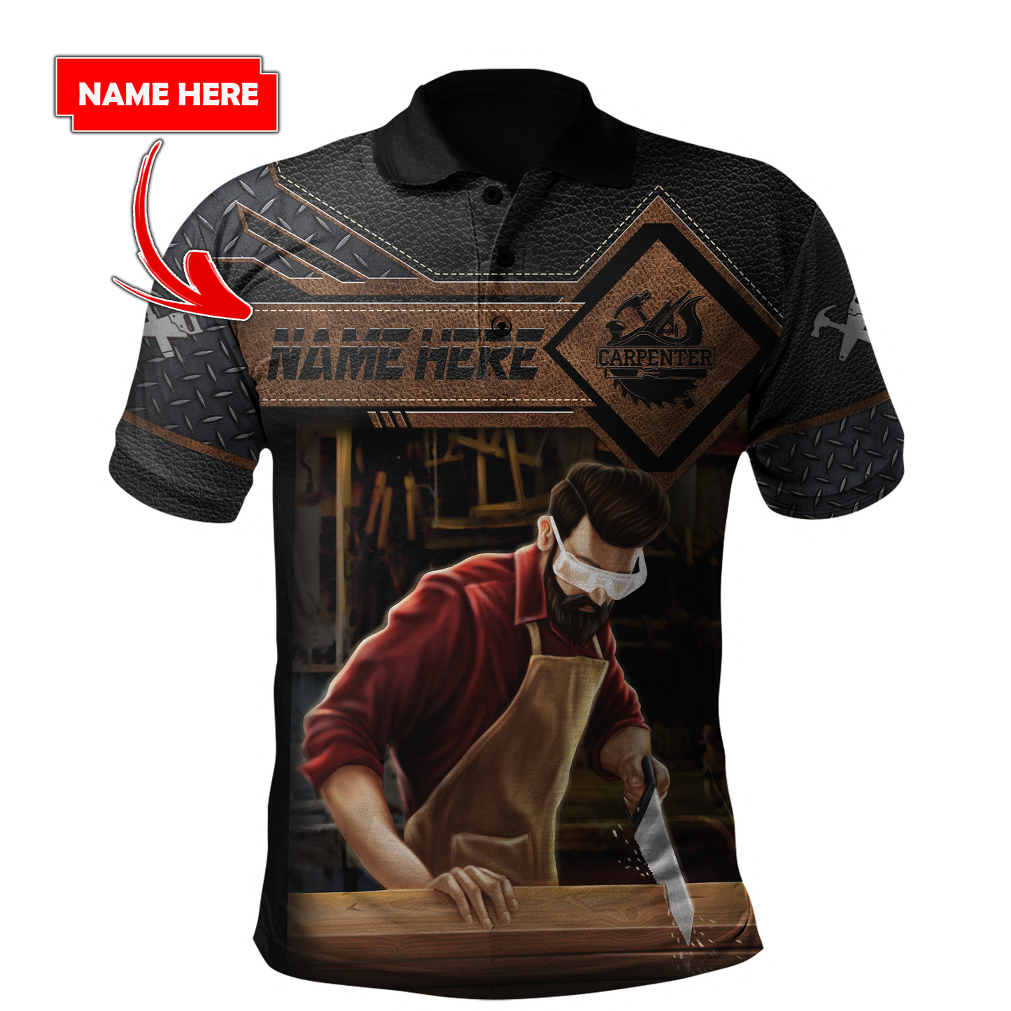 Personalized Name Carpenter 3D All Over Printed Unisex Shirts Ver 4