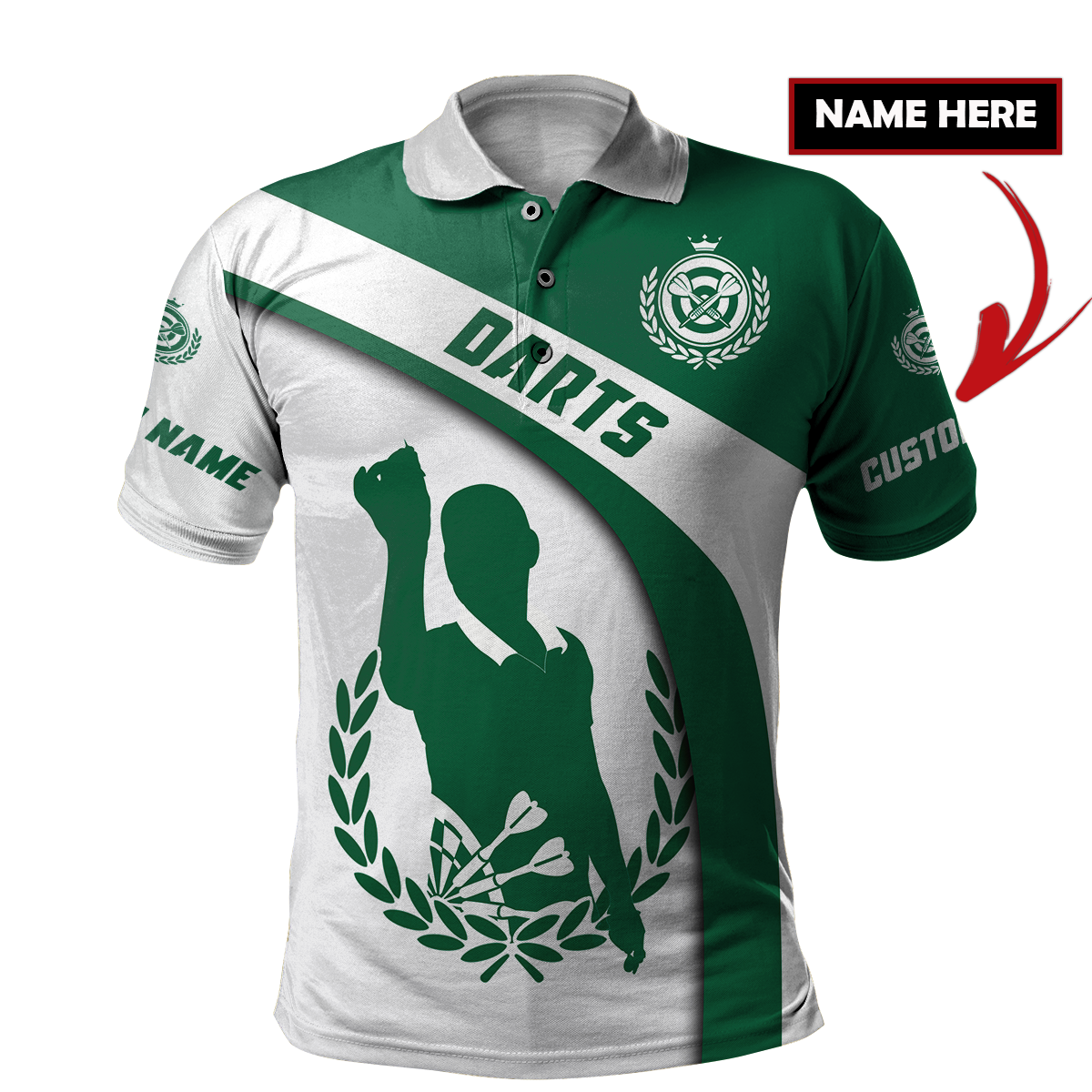Darts Player No10 Personalized Name 3D Printed Personalized Unisex Hoodie ML
