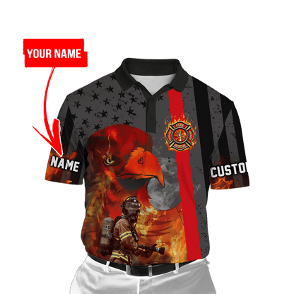 Customize Name Firefighter 3D All Over Printed Unisex Shirts