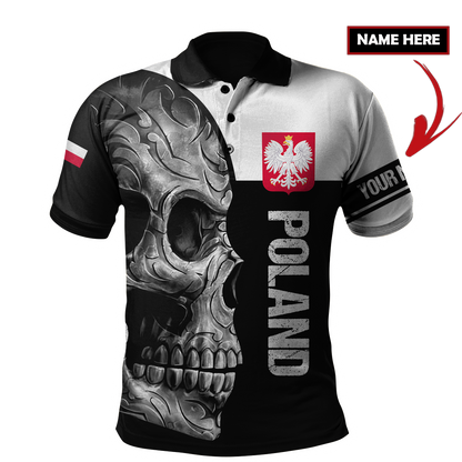 Personalized Polska Skull 3D All Over Printed Unisex Hoodie
