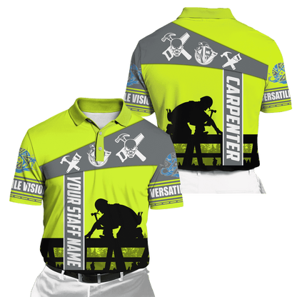 Personalized Name Carpenter 3D All Over Printed Unisex Shirts Green Neon Ver 2 DA09102104