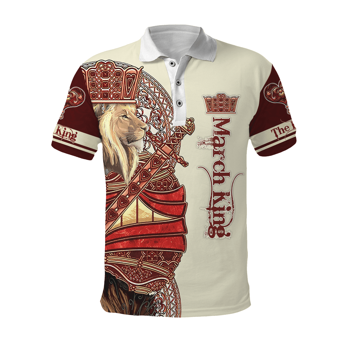 March King Lion 3D All Over Printed  Unisex Shirts