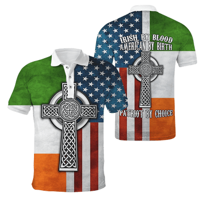 Irish By Blood American By Birth 3D All Over Printed Shirts For Men and Women DQB29102002