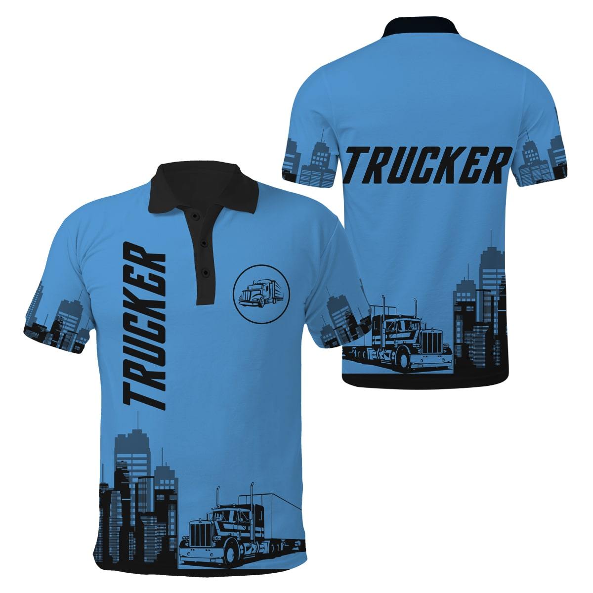 Trucker 3D All Over Printed Shirts For Men and Women