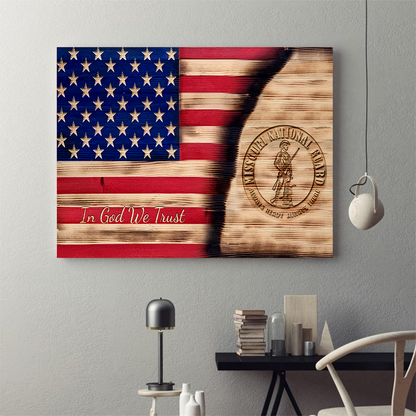 In God We Trust US National Guard Poster Horizontal