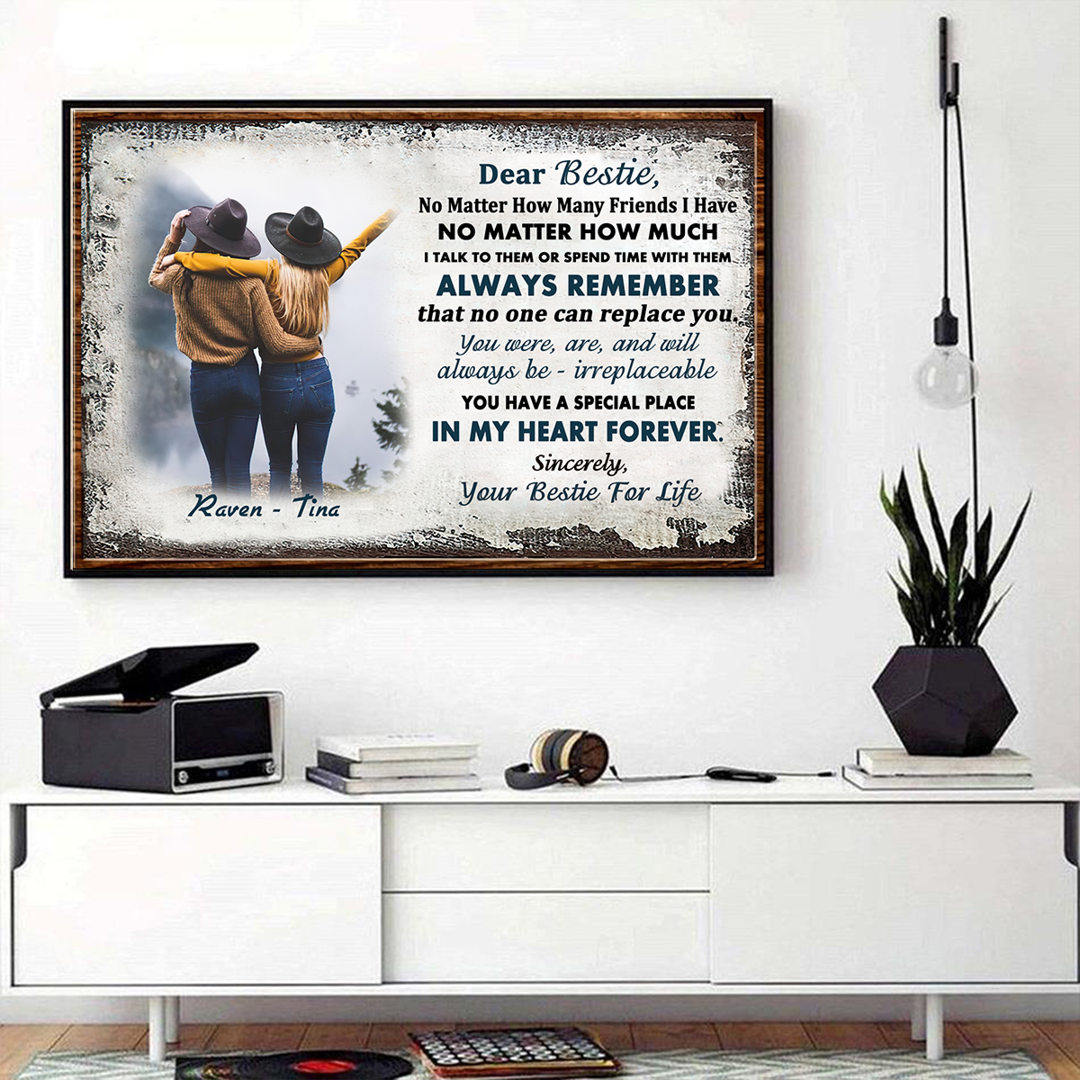 Dear Bestie, No Matter How Many Friends I Have Personalized Custom Canvas, Gift For Friends
