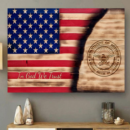 In God We Trust US Department of Defense Poster Horizontal