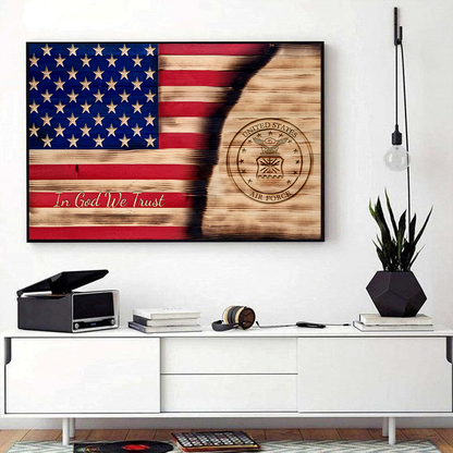 In God We Trust US Air Force Poster Horizontal