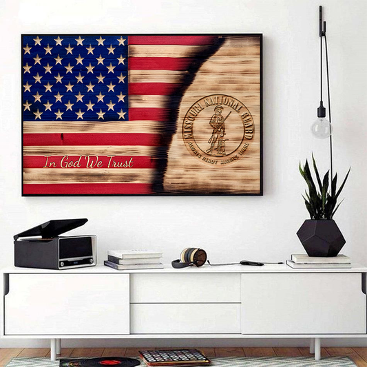 In God We Trust US National Guard Poster Horizontal