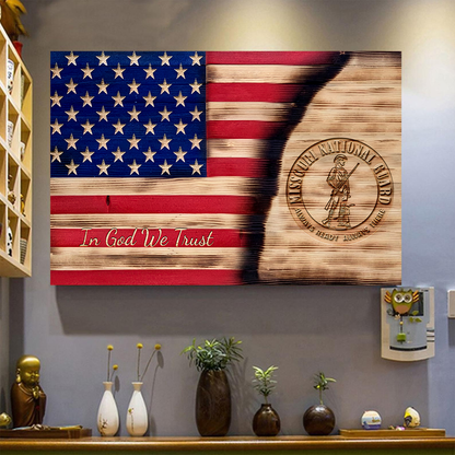 In God We Trust US National Guard Poster Horizontal