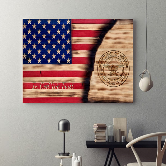 In God We Trust US Department of Defense Poster Horizontal