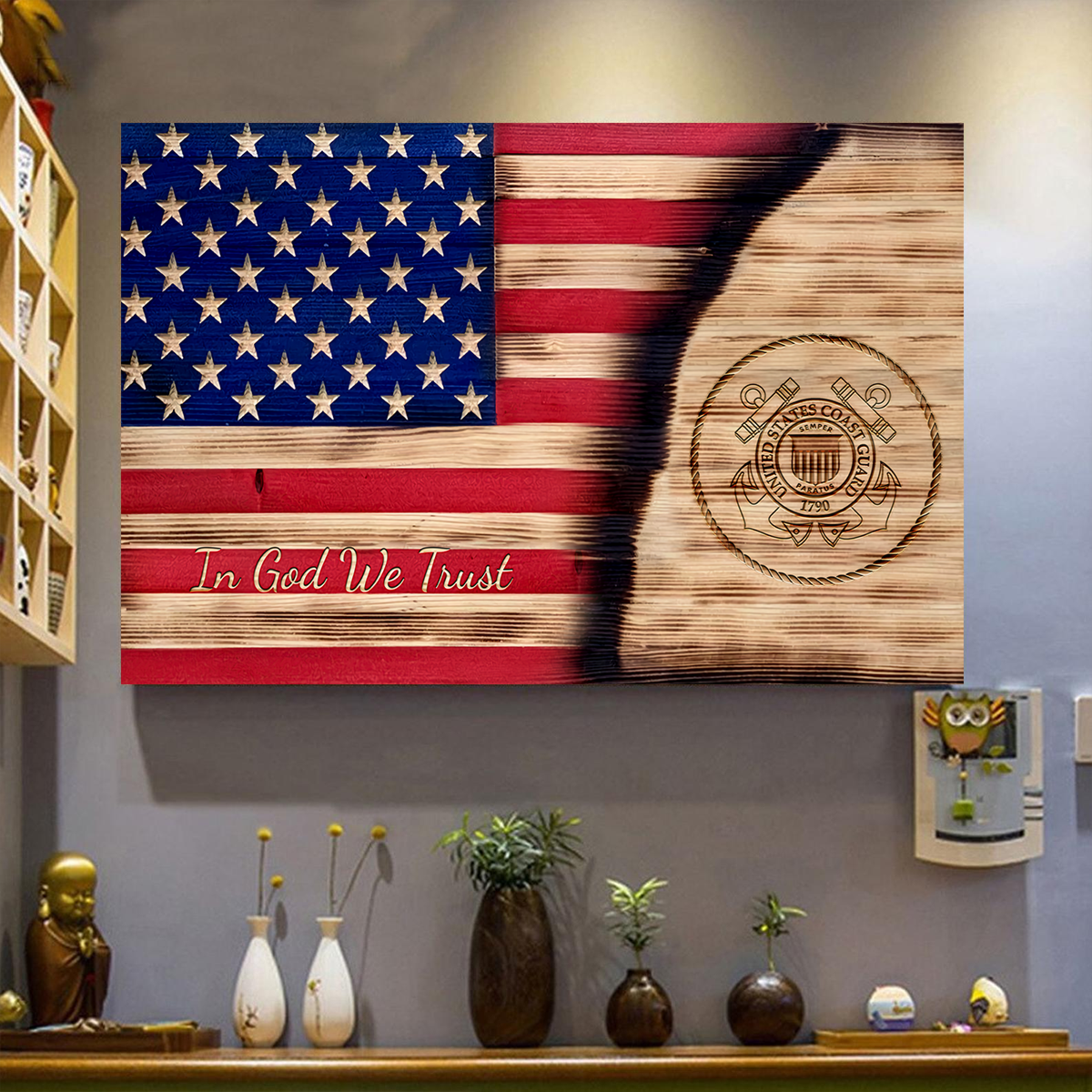 In God We Trust US Coast Guard Poster Horizontal