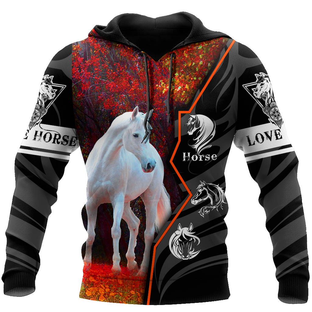 Beautiful Horse 3D All Over Printed shirt for Men and Women Pi040103-Apparel-MP-Hoodie-S-Vibe Cosy™
