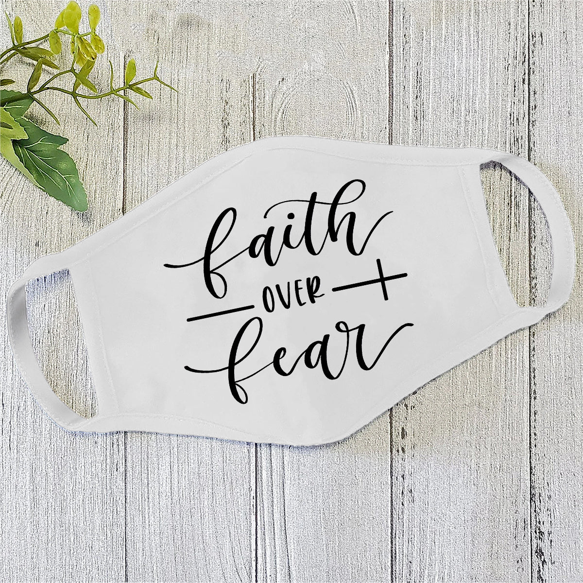 Jesus Face Mask White TA