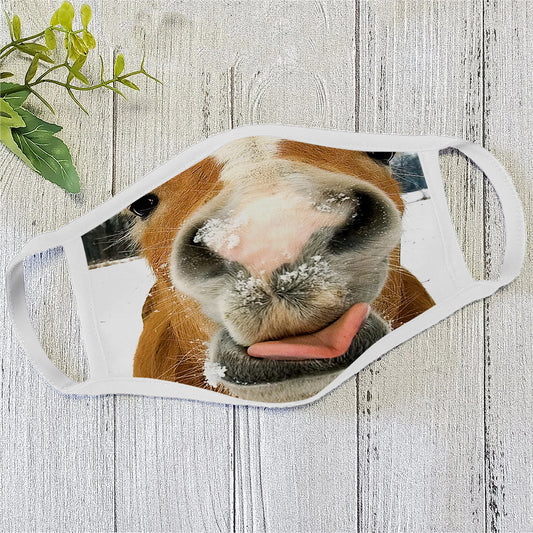 Funny Horse Face Mask White TA