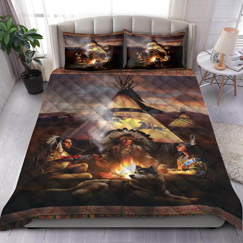Native American Pow Wow Quilt Bedding Set Pi160507S1 - Amaze Style™-Quilt