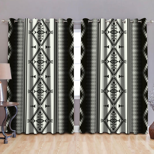 Native American Pattern Blackout Thermal Grommet Window Curtains Pi190513 - Amaze Style™-Curtains