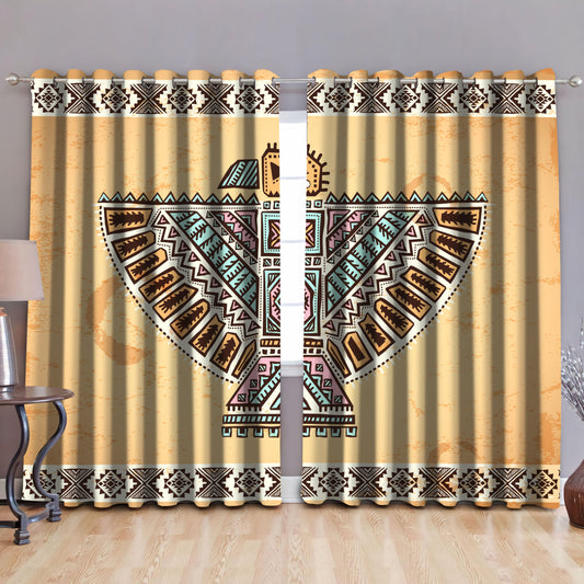 Native American Pattern Blackout Thermal Grommet Window Curtains Pi30052016