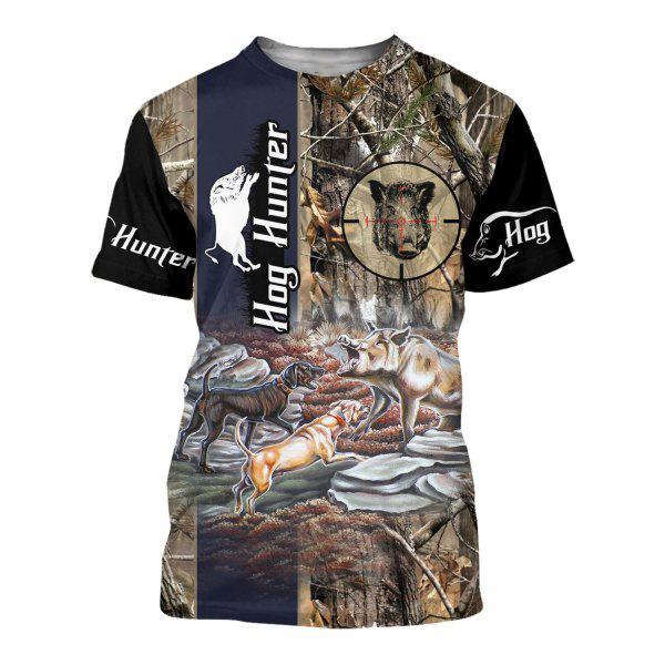 Pl414 HOG HUNTER DOG 3D ALL OVER PRINTED SHIRTS - Amaze Style™-Apparel