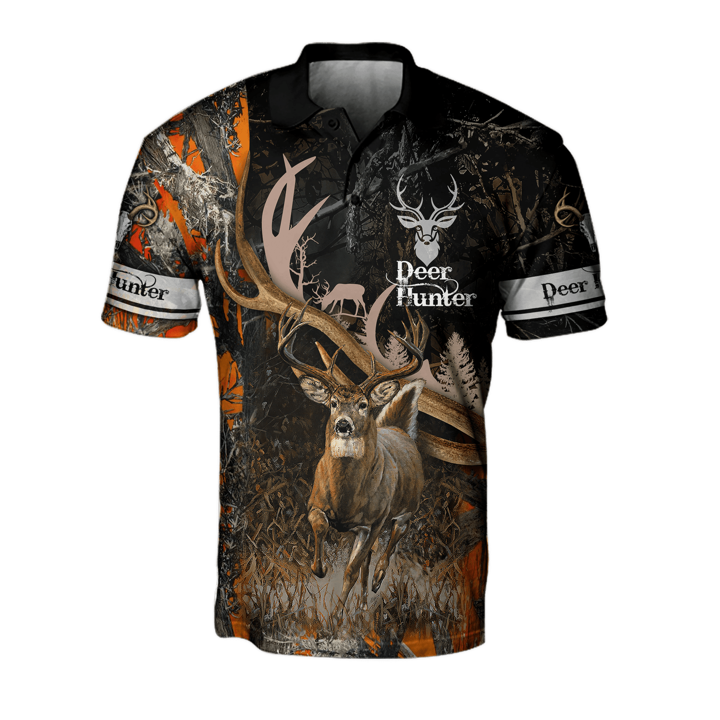 Premium Hunting Deer Black Camo Unisex Shirts
