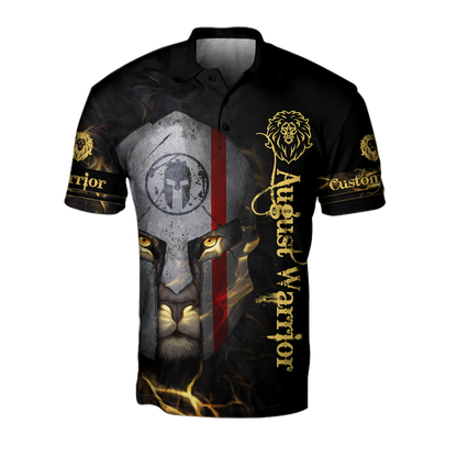 August Spartan Lion Warrior 3D All Over Printed Unisex Shirt
