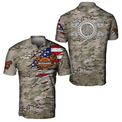 Mechanic Camo 3D All Over Printed Hoodie For Men and Women TN