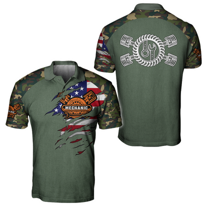 Mechanic Camo 3D All Over Printed Hoodie For Men and Women TN