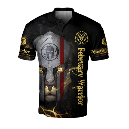 February Spartan Lion Warrior 3D All Over Printed Unisex Shirts