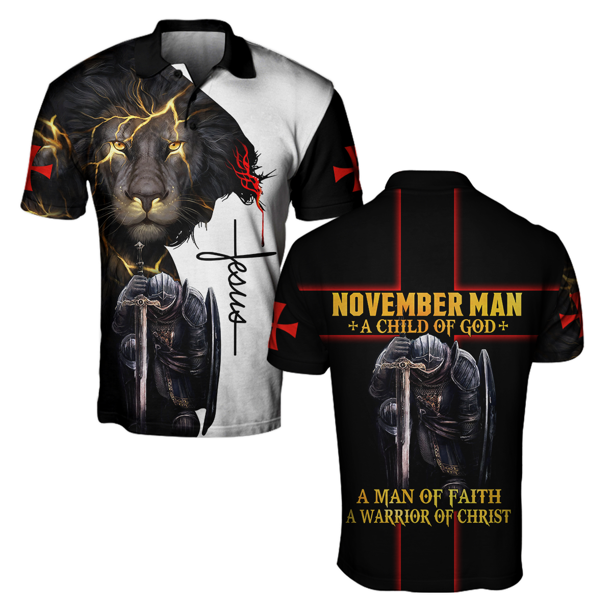 November Man A Child Of God A Man Of Faith A Warrior Of Christ 3D All Over Printed Shirts For Men and Women TA09202001S11
