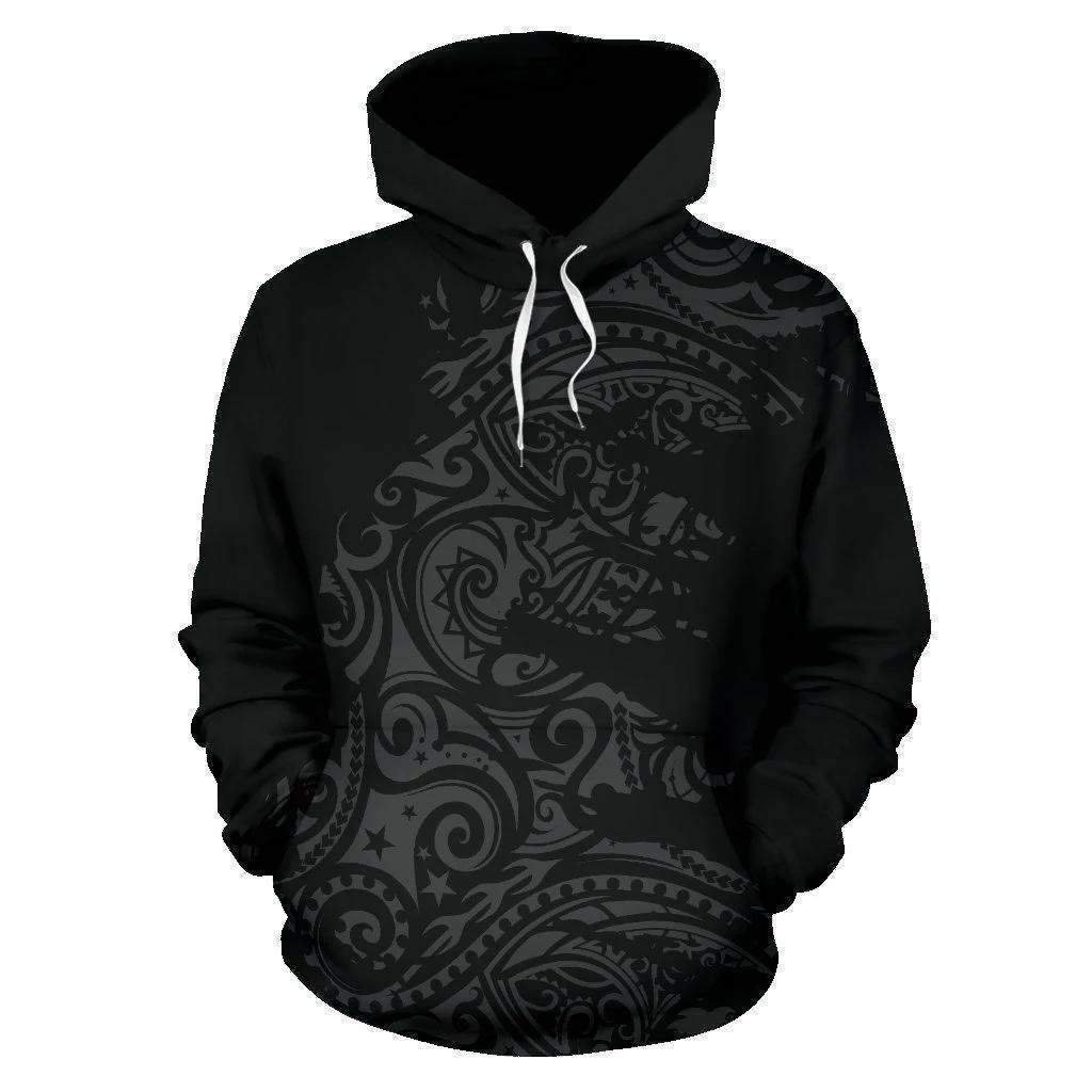 Polynesian Hoodie Painting Grey HC2903 - Amaze Style™-Apparel