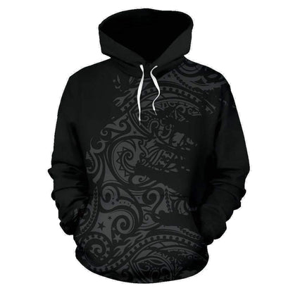 Polynesian Hoodie Painting Grey HC2903 - Amaze Style™-Apparel
