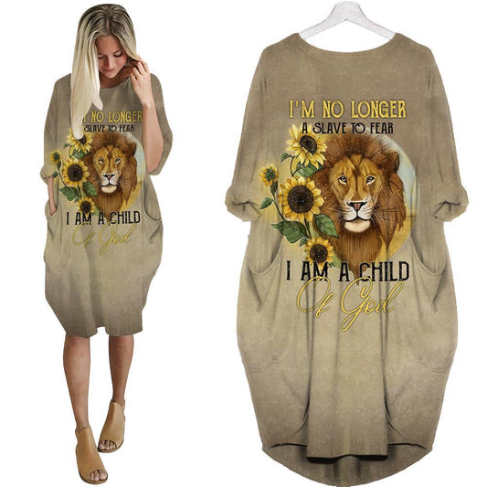 I Am A Child Of God Batwing Pocket Dress QB06252002