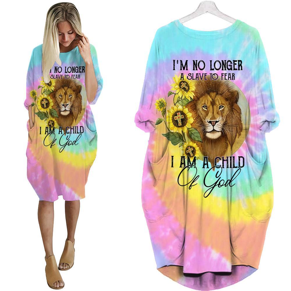 I Am A Child Of God Batwing Pocket Dress QB27092011