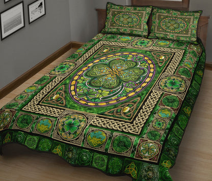 Irish Saint Patrick's Day Quilt Bedding Set TN