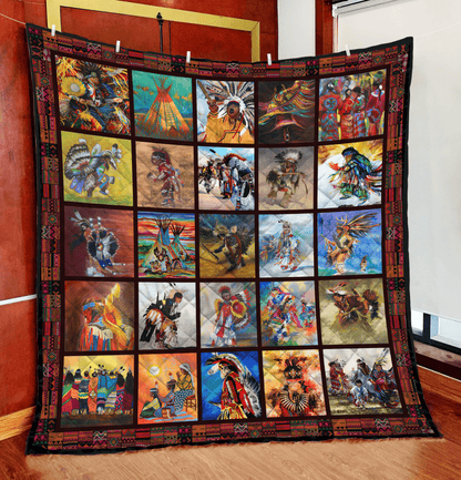 Native American 3D All Over Printed Quilt