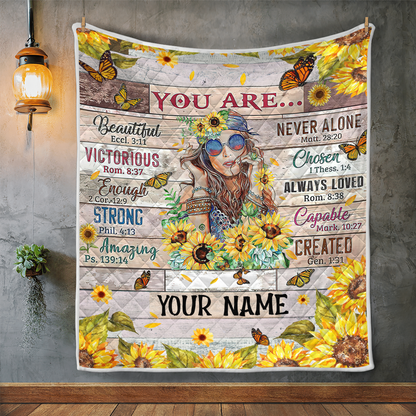 Hippie Girl You Are Quilt