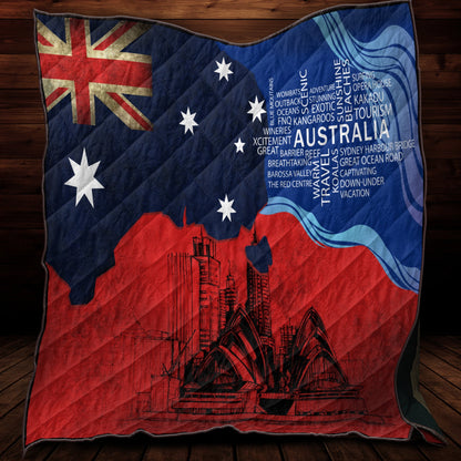 Tmarc Tee Copy of Aboriginal Decors Australian Gifts Architectural Red Flag Quilt TNA01072107