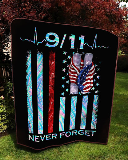 Never Forget Firefighter Quilt