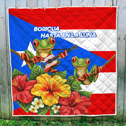 Coqui Puerto Rico Quilt Blanket MH24032101