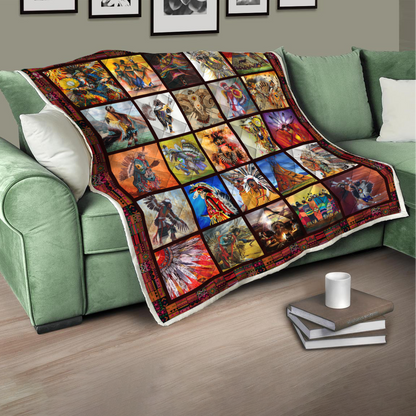 Native American Pow Wow 3D All Over Printed Quilt