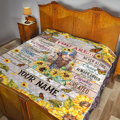 Hippie Girl You Are Quilt