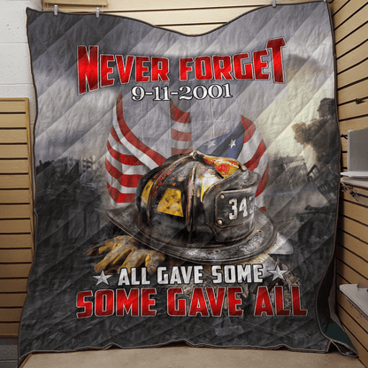 Firefighter Quilt Blanket