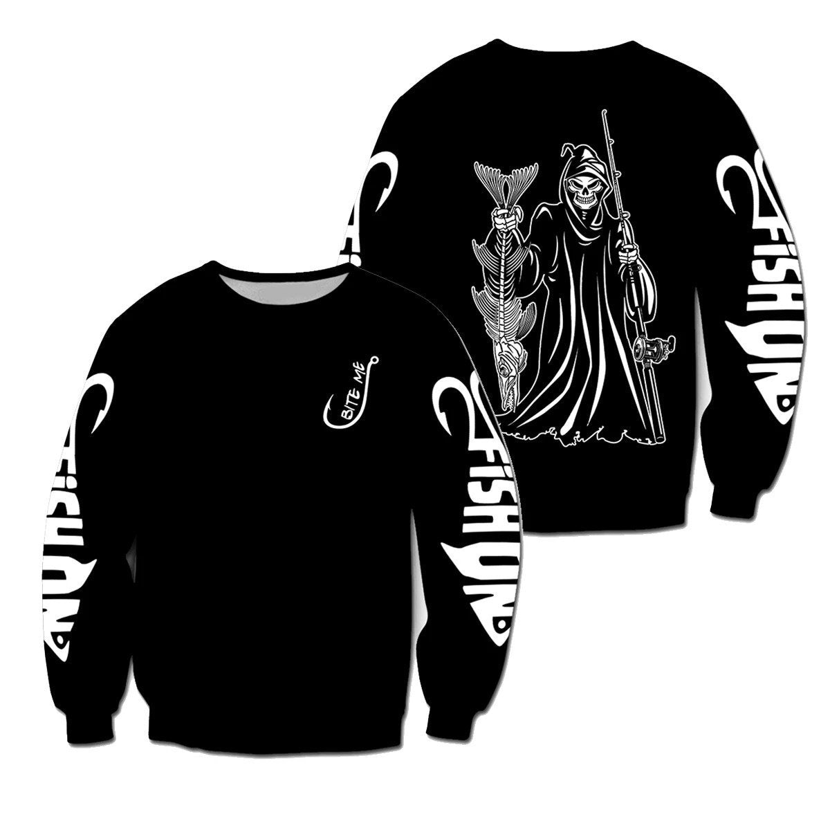 REAPER HOLDING FISH CLOTHINGS HC4804 - Amaze Style™-Apparel