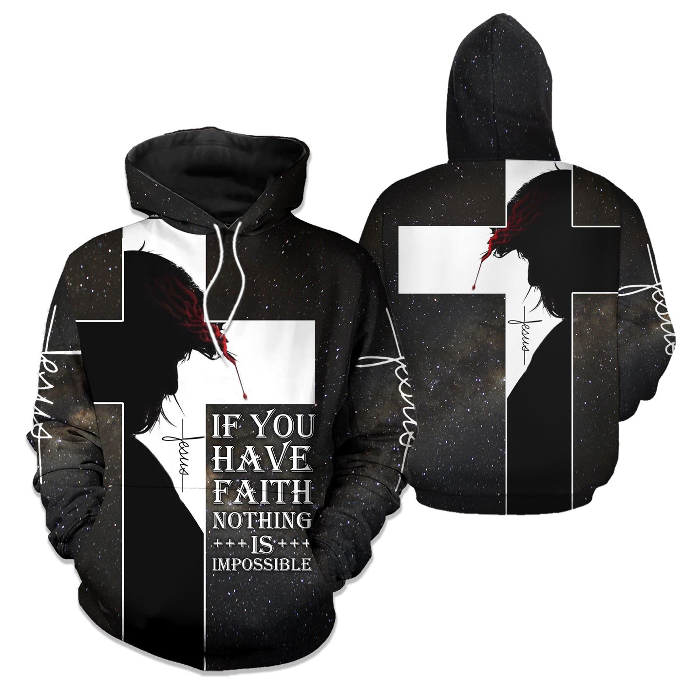 If you have faith nothing is impossible 3D All Over Printed Shirts For Men and Women PL250304 - Amaze Style™-Apparel