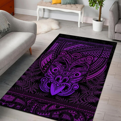 Maori Haka Dance Purple Rug TN TNA15072101.S1