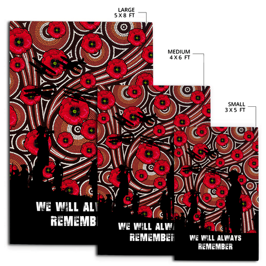 Anzac Day Lest We Forget 3D All Over Rug