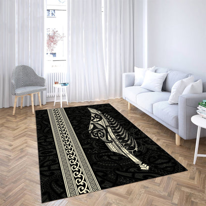 Maori Silver Fern Gold Rug AM15072104