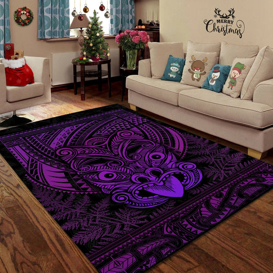 Maori Haka Dance Purple Rug TN TNA15072101.S1