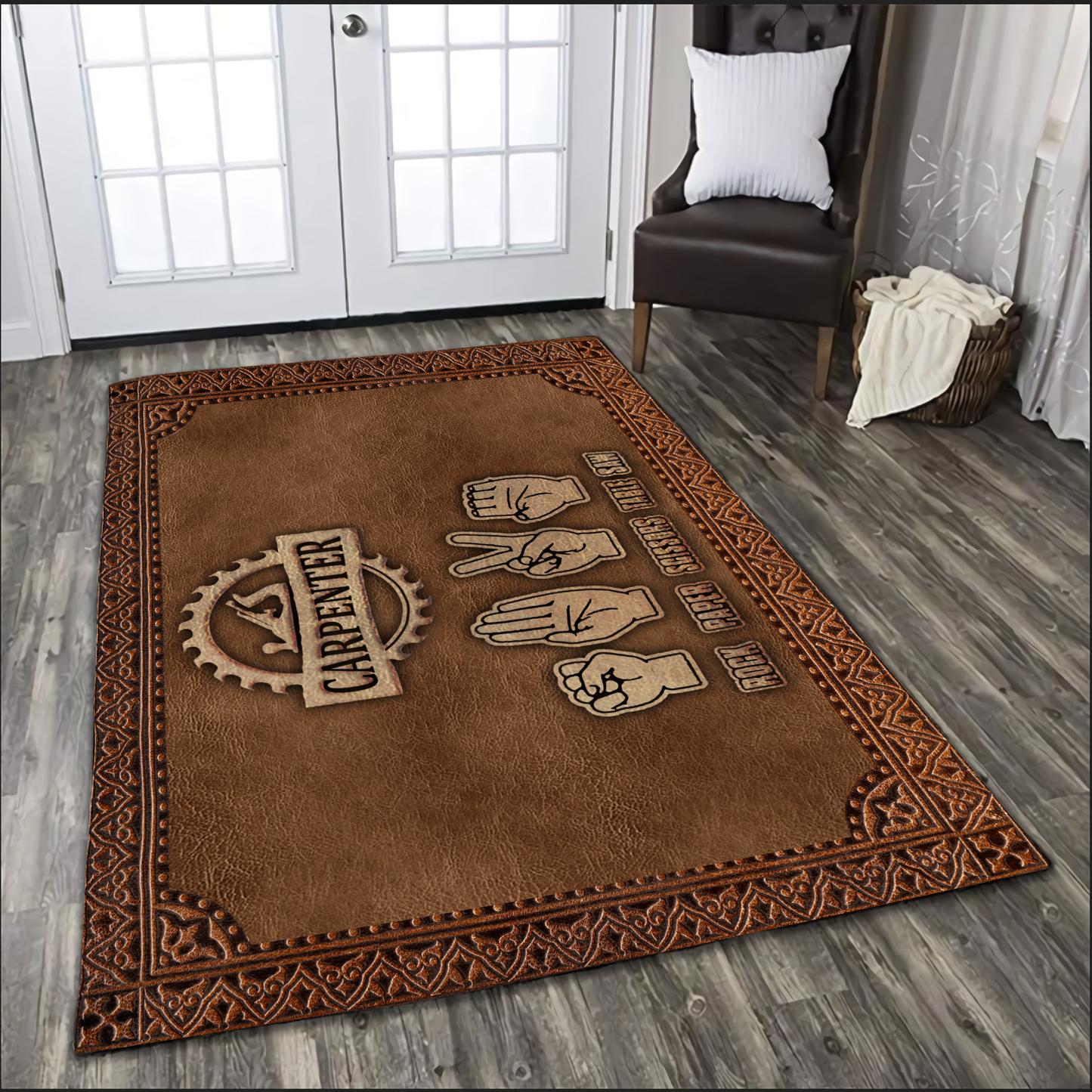 Funny Carpenter 3D Rug